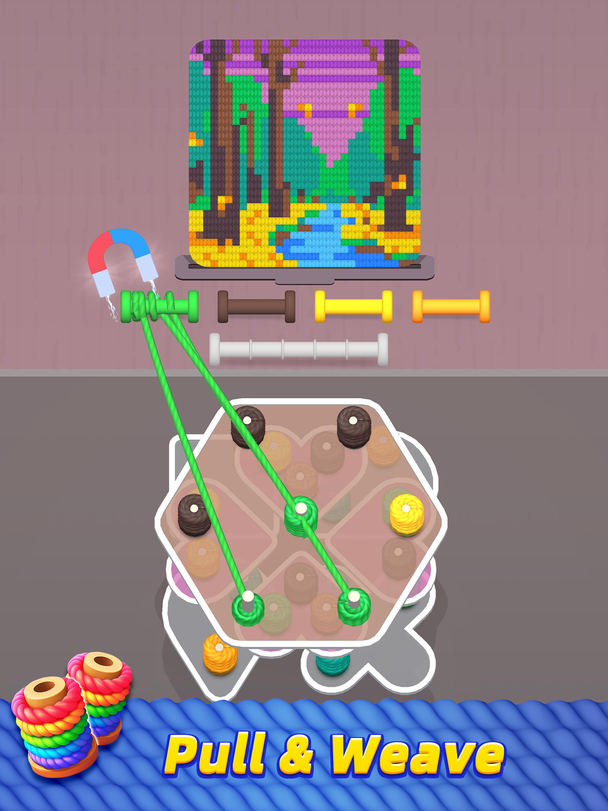 Thread Match 3D: Weave Puzzle