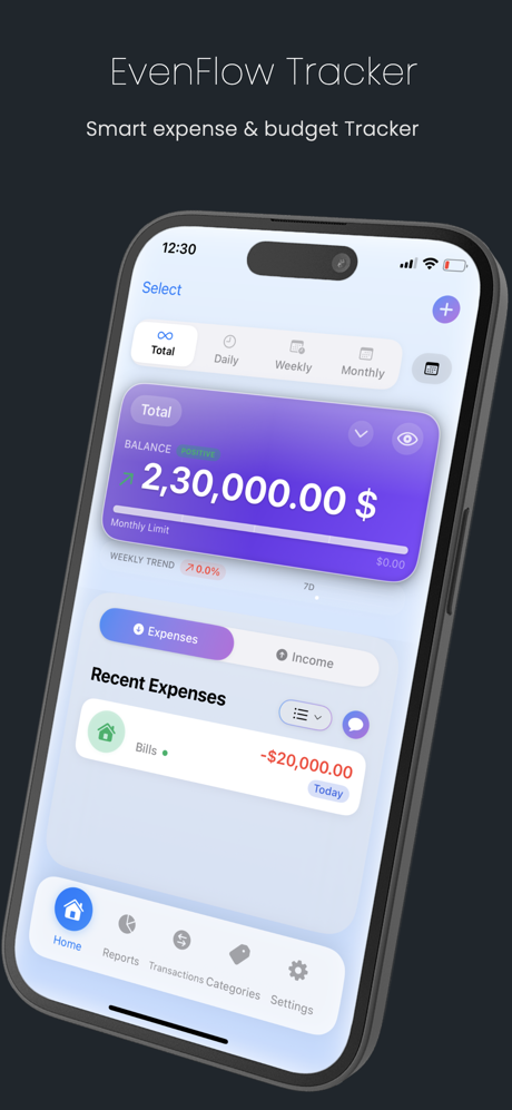 Evenflow Tracker screenshot 1