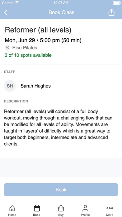 Rise Pilates Studio Screenshot 6 of 6