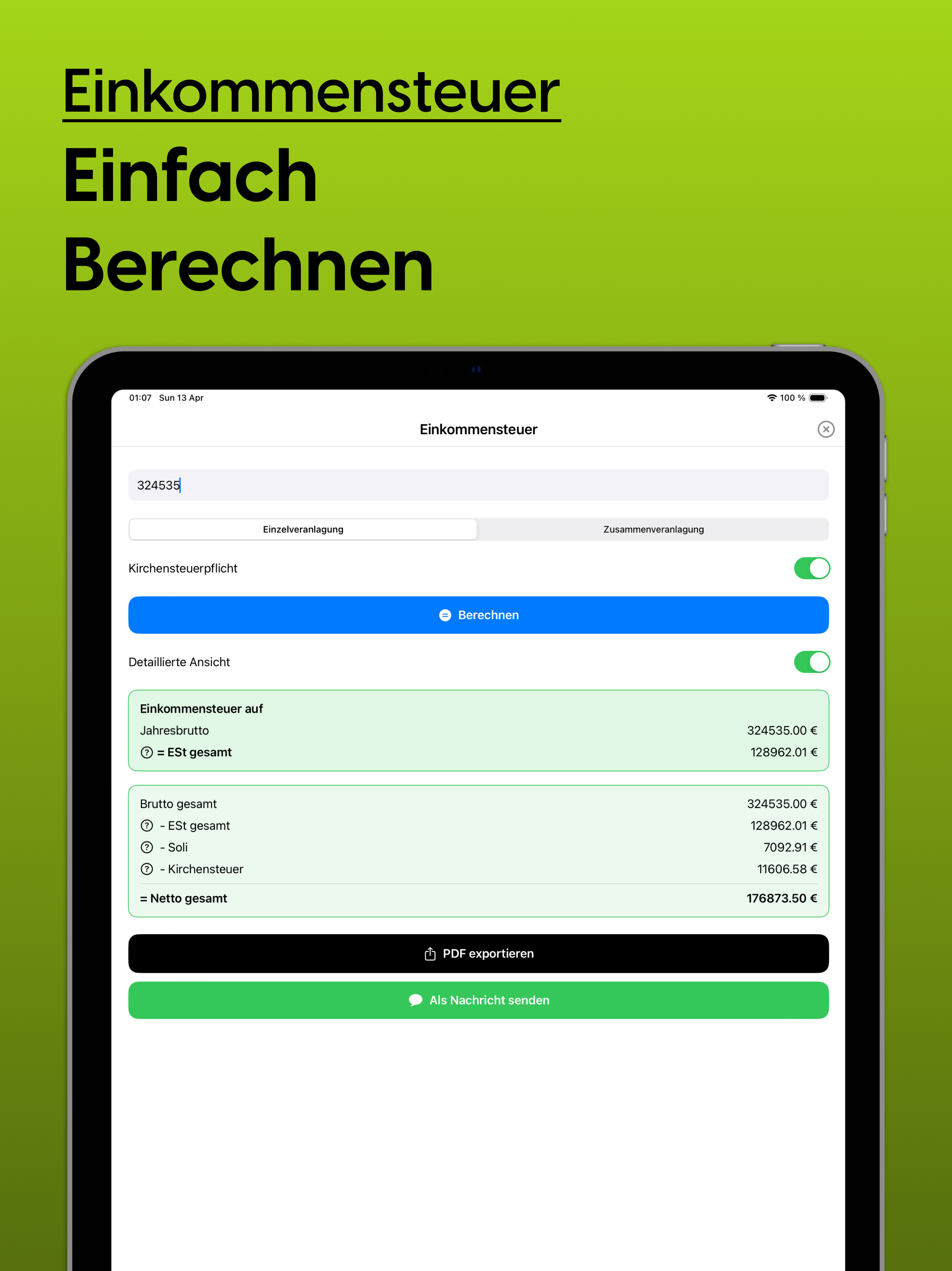 Elster & Steuererklärung Tax