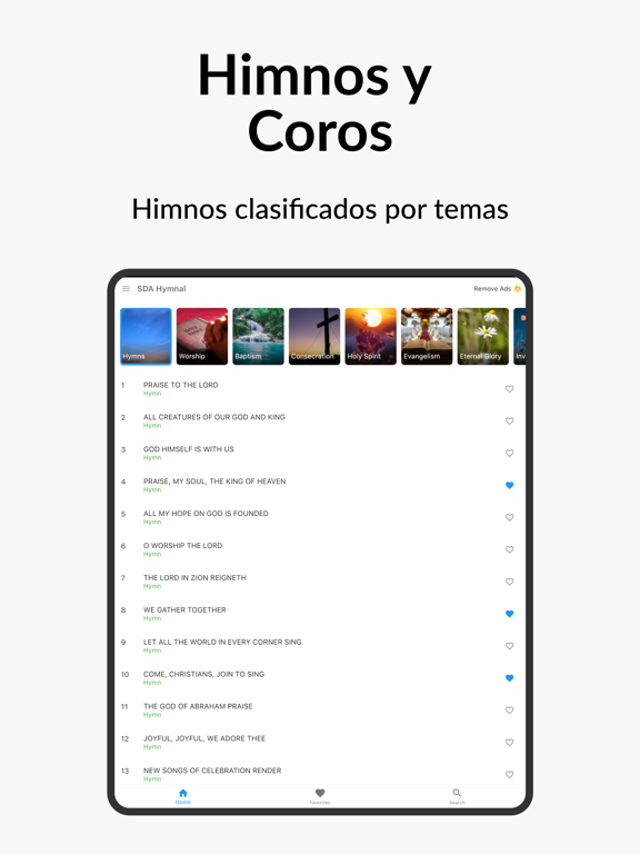 Himnario Melodías Celestiales iPad screenshot 2 - Reference app