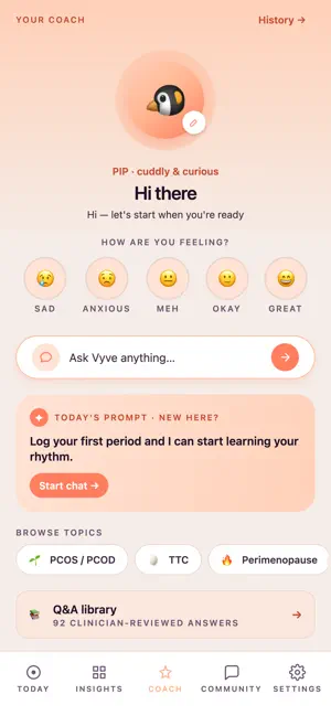 Period & Cycle Tracker - Vyve screenshot 1