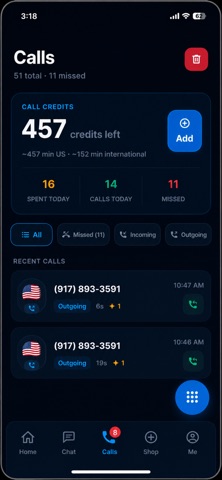 WowText: Second Phone Number Screenshot 5 of 10