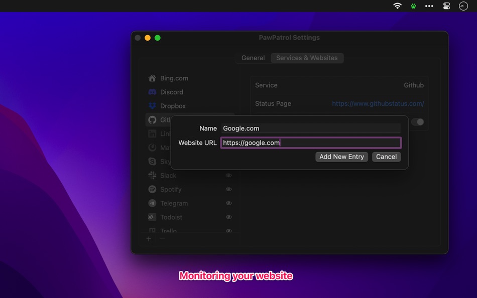 #5. Pa2 - Web Service Monitor (macOS) โดย: Anh Phong