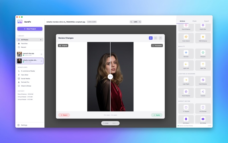 AuraFx - AI Image Editor screenshot