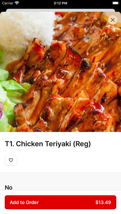 Nori Teriyaki iPhone screenshot 4 - Food & Drink app