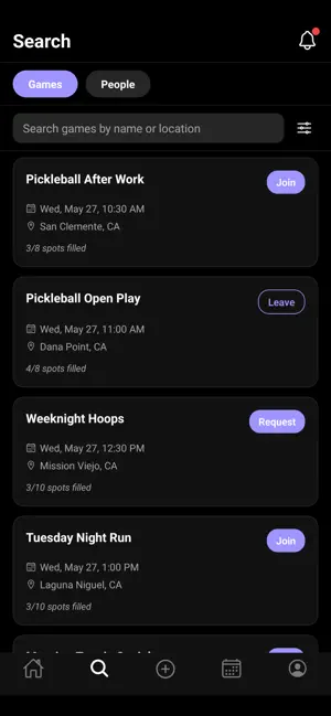 nextup-lfm: find pickup games screenshot 2