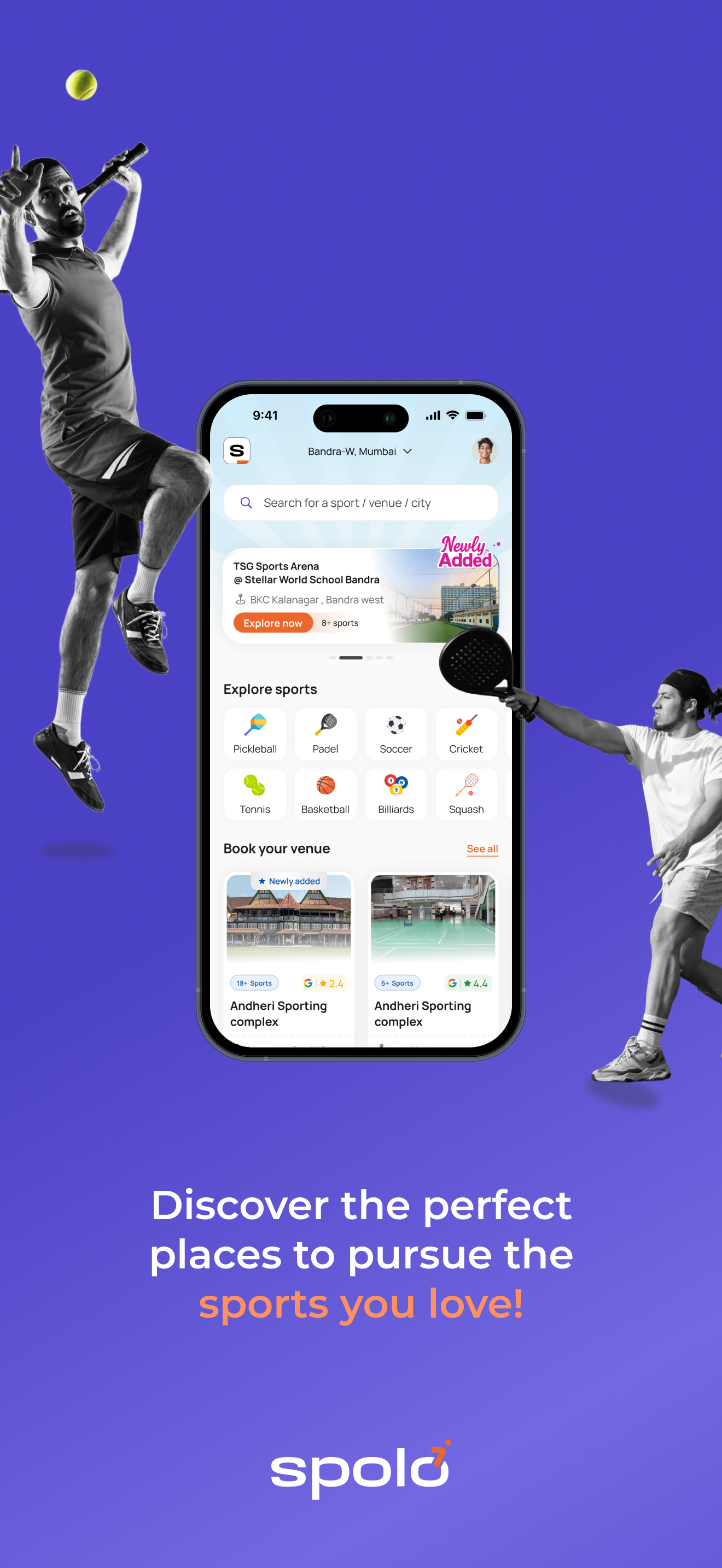 Spolo: Book Venues, Get Sporty