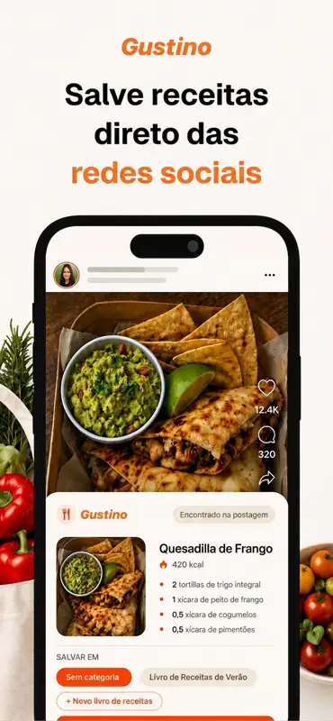 Gustino: Receitas & Cardápio screenshot 1 of 6