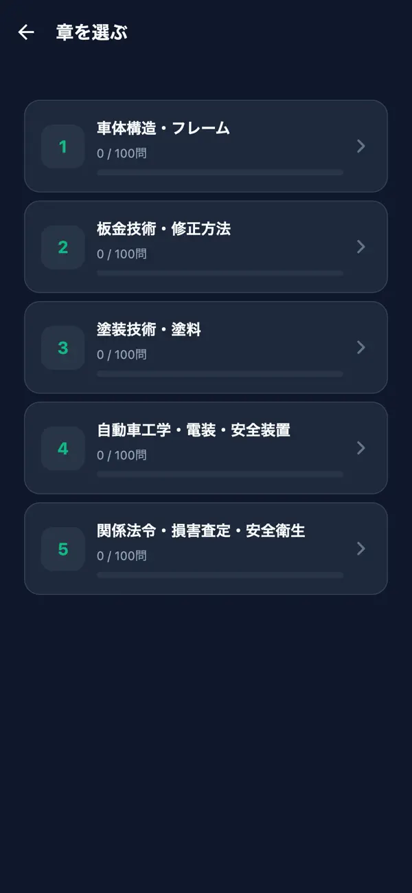 Screenshot #2 pour 自動車車体整備士対策