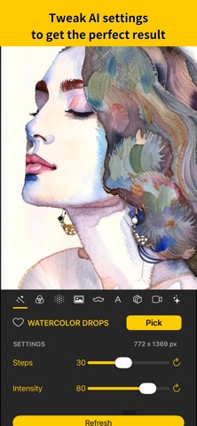SDFX - Paint & Cartoon Filters iPhone screenshot