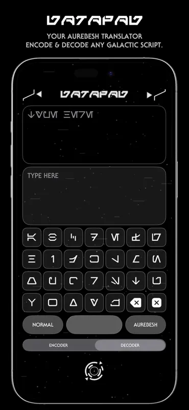 Datapad | Aurebesh Translator screenshot 1 of 10