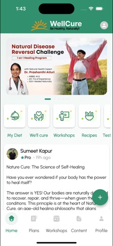 Wellcure - Natural Healing App Screenshot 3 of 3