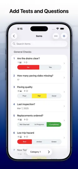 Capture d'écran de Checklist Inspector Pro sur iPhone 2