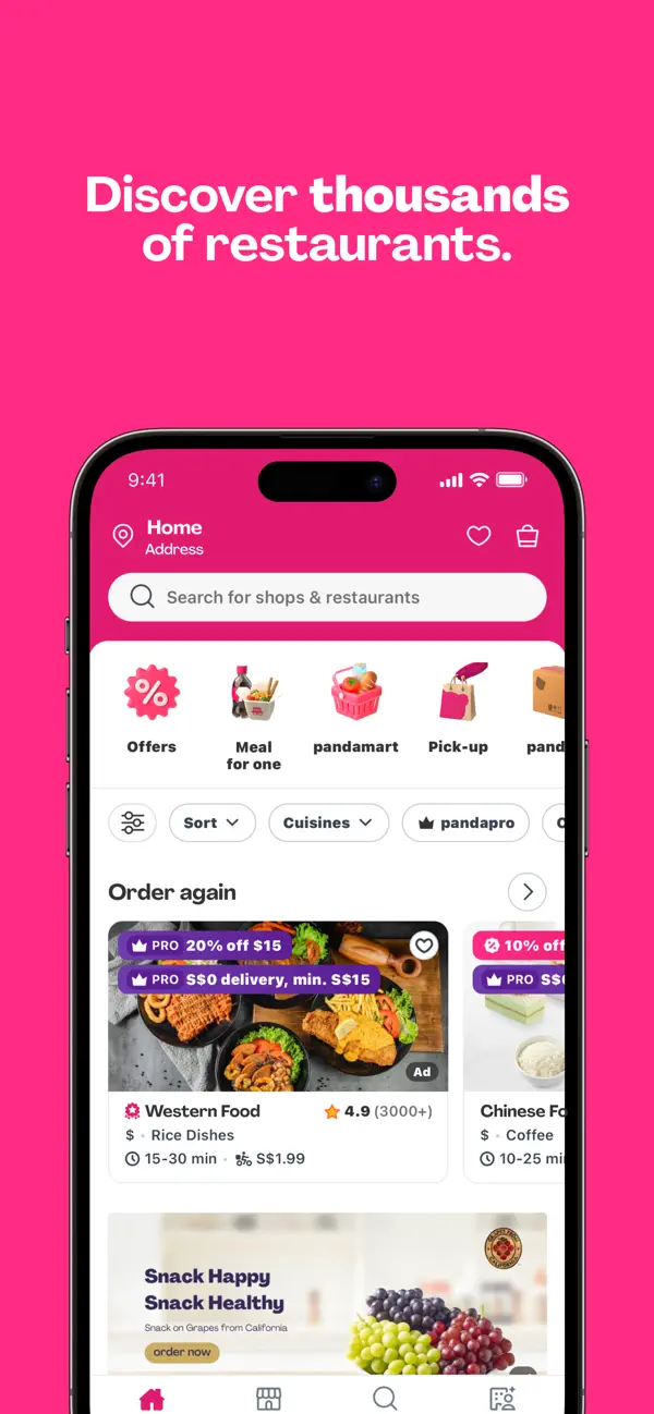 #2. foodpanda: Food & Groceries (iOS) 由: Foodpanda