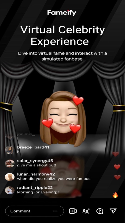 #1. Fameify: Live Stream Simulator (iOS) 由: Kartavya Kumar