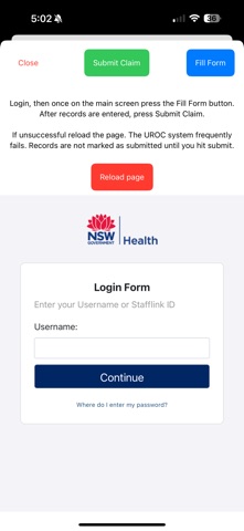 AutoClaim screenshot