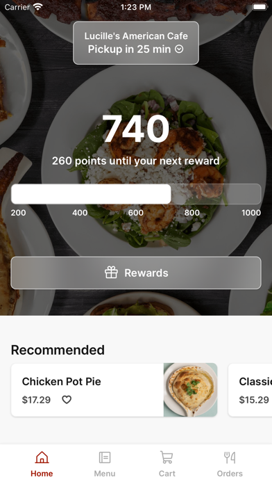Lucille's American Cafe iPhone screenshot 1 - Food & Drink app