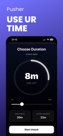 Pusher: App Blocker iPhone screenshot