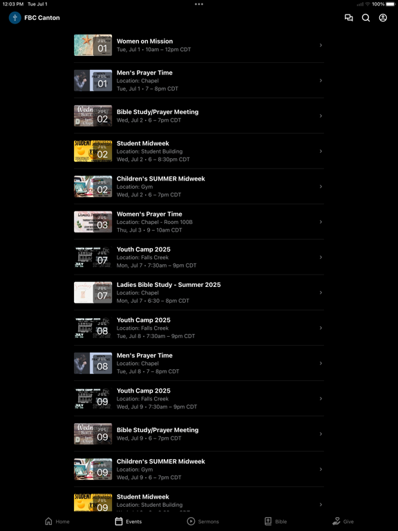 Screenshot #5 pour First Baptist Church Canton