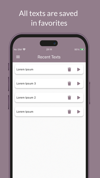 Text to Voice: Text Reader iPhone screenshot 5 - Productivity app