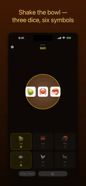 Bầu Cua Tôm Cá - Dice Game screenshot 3