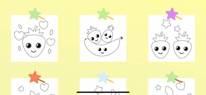 Ellou - 水果填色画本 - 宝宝孩子魔法涂色游戏 screenshot 9