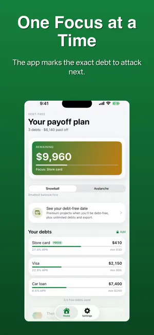 Debt Free Planner screenshot 4