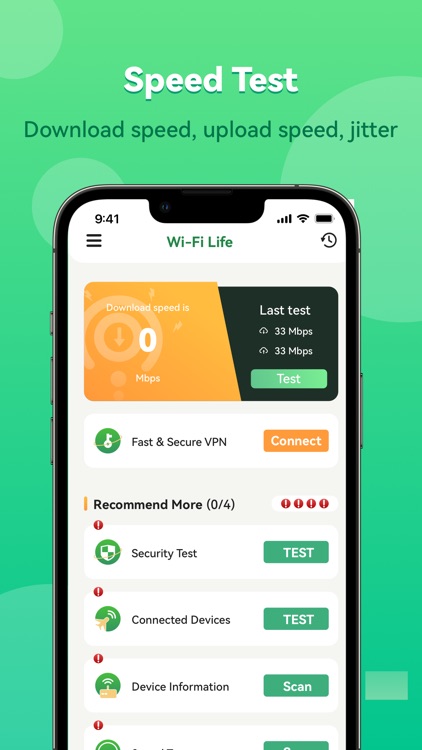 WiFi Life-Speed Test