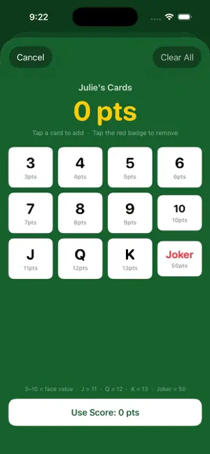 Five Crowns Scorekeeper screenshot 3
