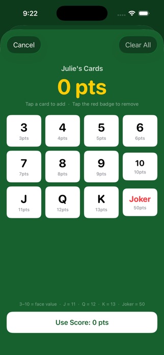 Five Crowns Scorekeeper Screenshot 3 of 6