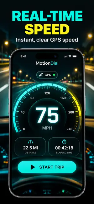 GPS Speedometer Simple screenshot 1
