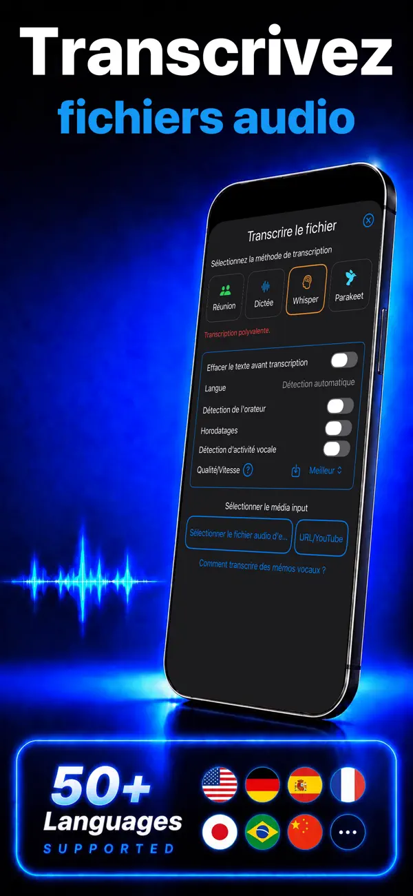 Screenshot #2 pour Audio en Texte - Dictaphone IA