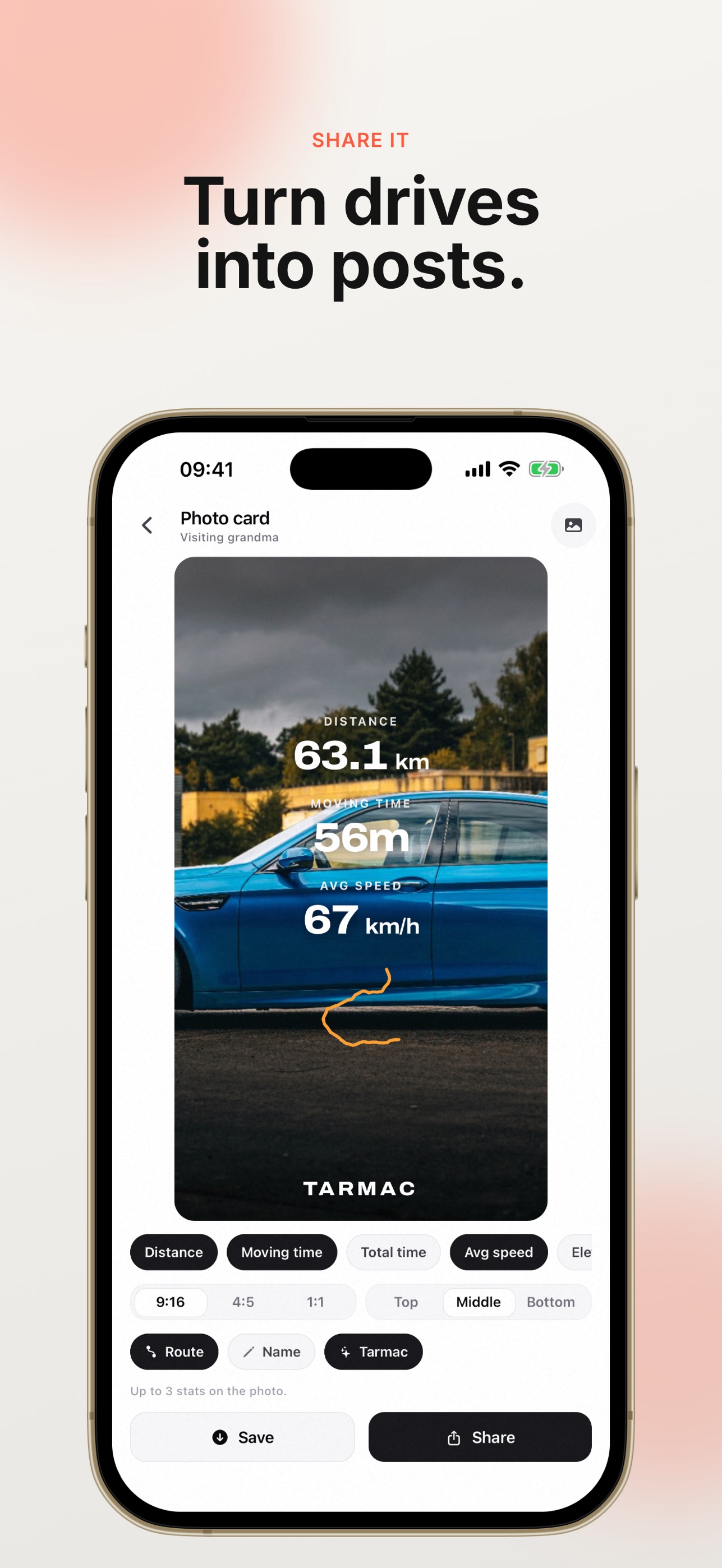 Screenshot 3 of Tarmac: GPS Drive Tracker