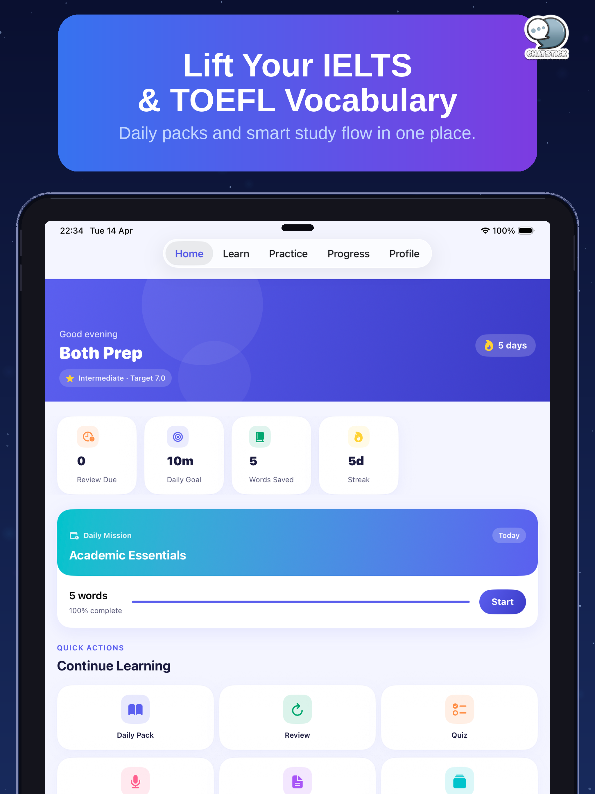VocabLift Trainer by ChatStick