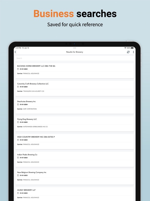Insurance Xdate iPad screenshot 5 - Business app