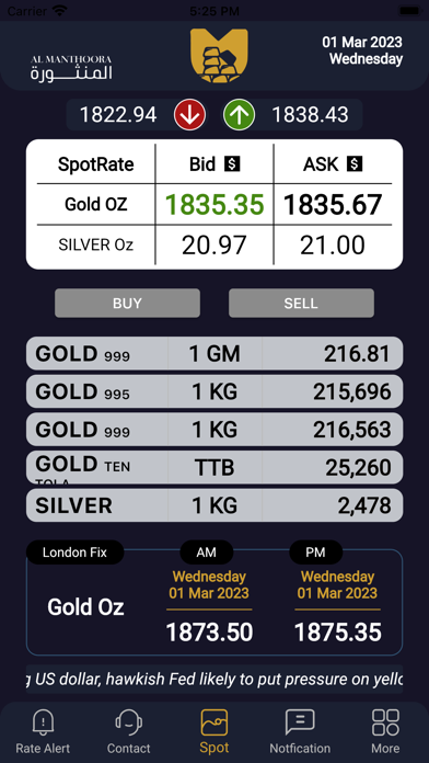 Manthoora Bullion Screenshot