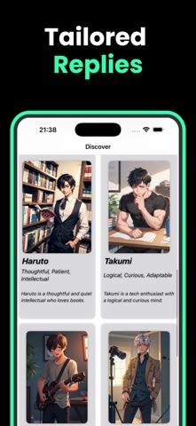 AI Boyfriend Anime Wonn iPhone screenshot