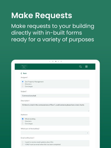 Dauntons Connect iPad screenshot
