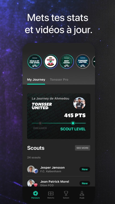 Screenshot #2 pour Tonsser - Appli Foot Jeunes