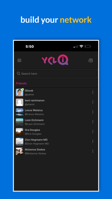yCliq screenshot