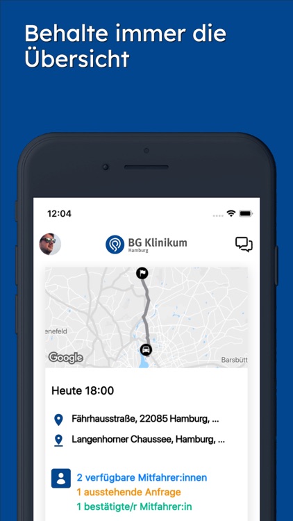 BG Klinikum Hamburg Carpool screenshot-3
