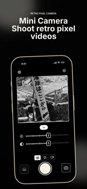 Mini Camera: Mono Pixel Cam screenshot 1
