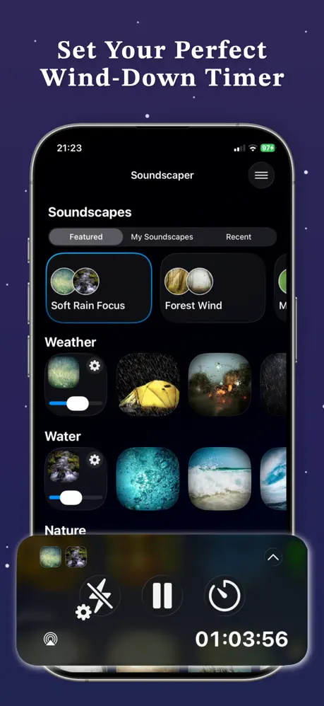 Soundscape Maker: Soundscaper 自定义白噪音应用截图