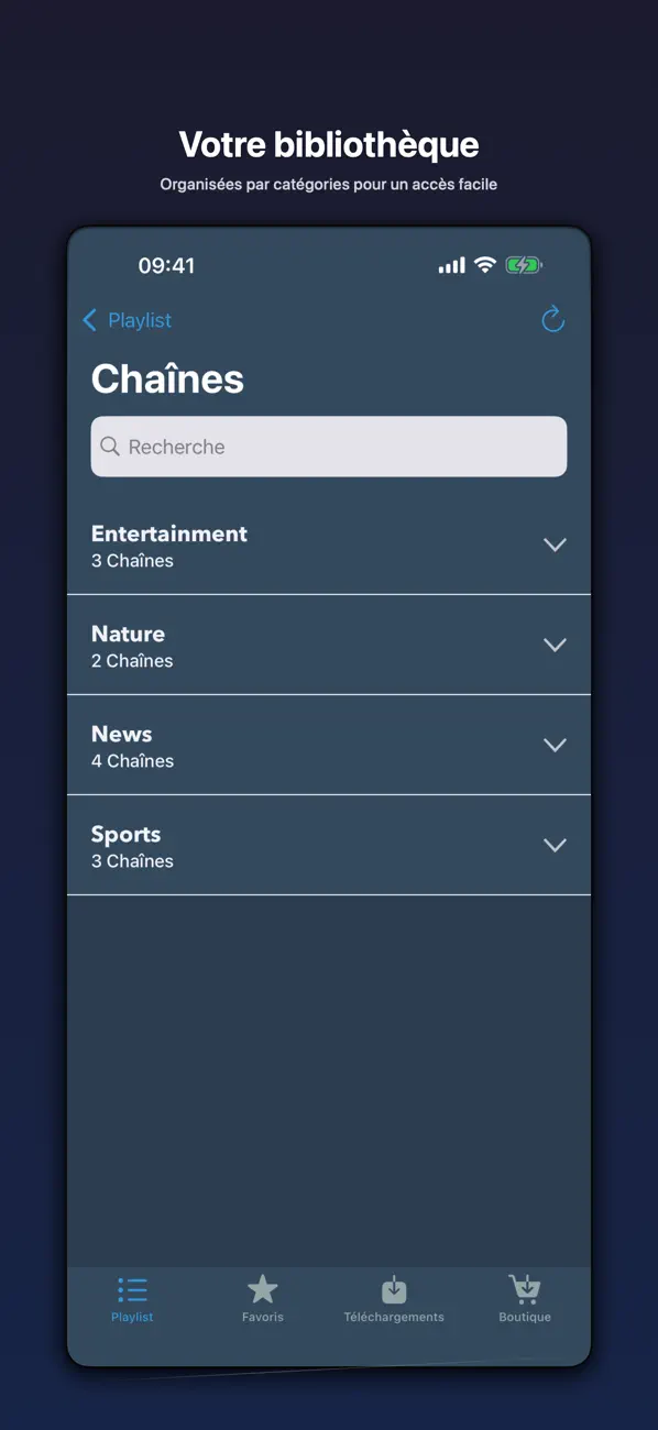 Screenshot #2 pour ClickTV - Lecteur IPTV Live