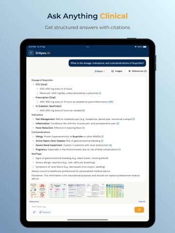 DrApex AI: Medical Assistant iPad screenshot