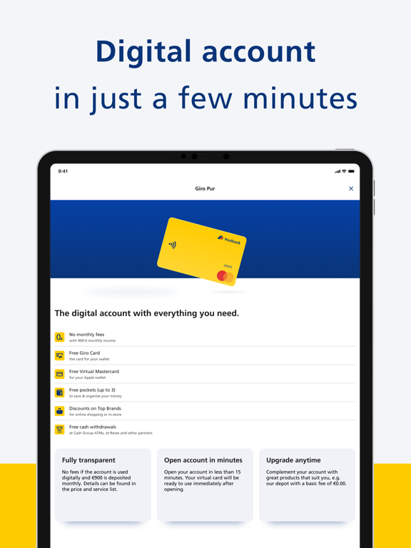 Postbank iPad screenshot 8 - Finance app