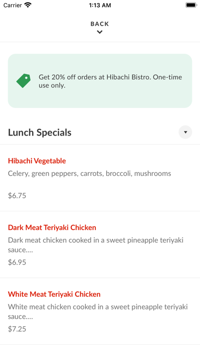 Hibachi Bistro Screenshot