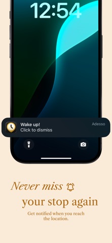 Bipit: location-based alarms screenshot