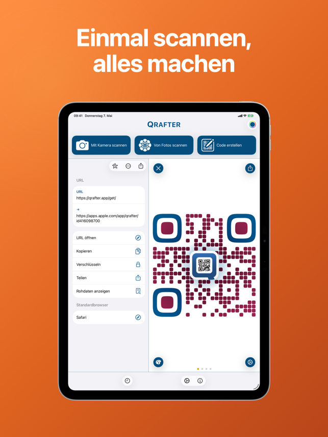 Qrafter: QR Code Scanner Screenshot